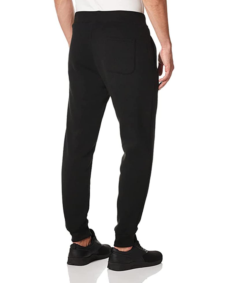 WT02 Men's Fleece Sweatpants & Joggers (Regular & Extended Sizes), Black, Large - Image 3